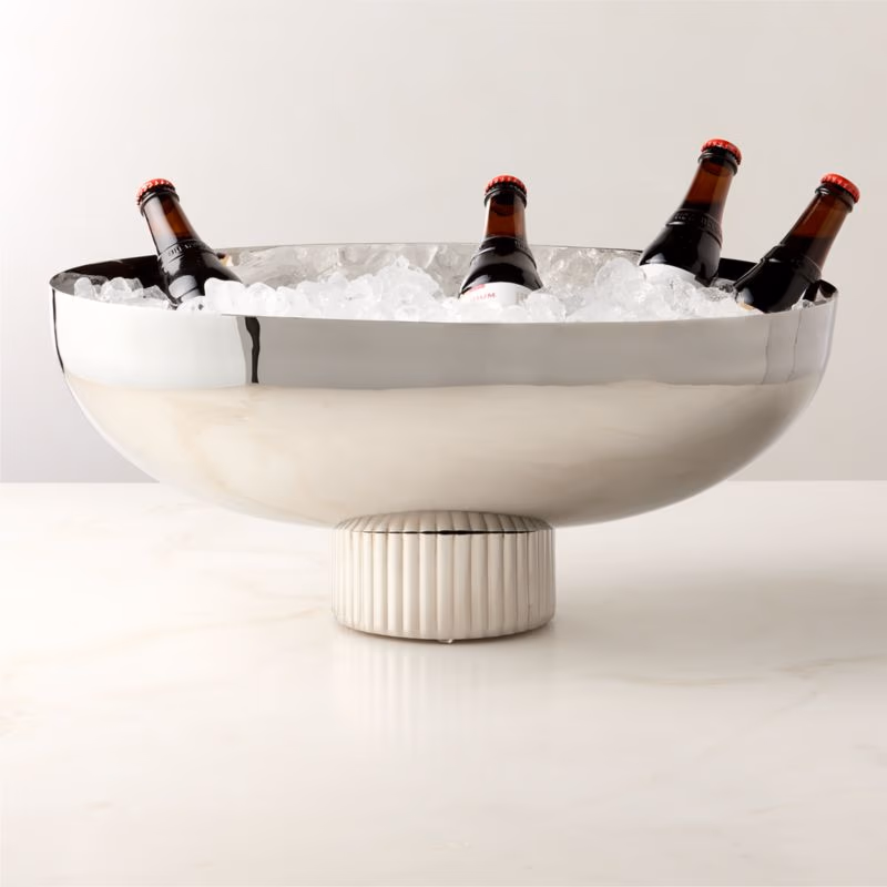 Polished Stainless Steel Beverage Tub