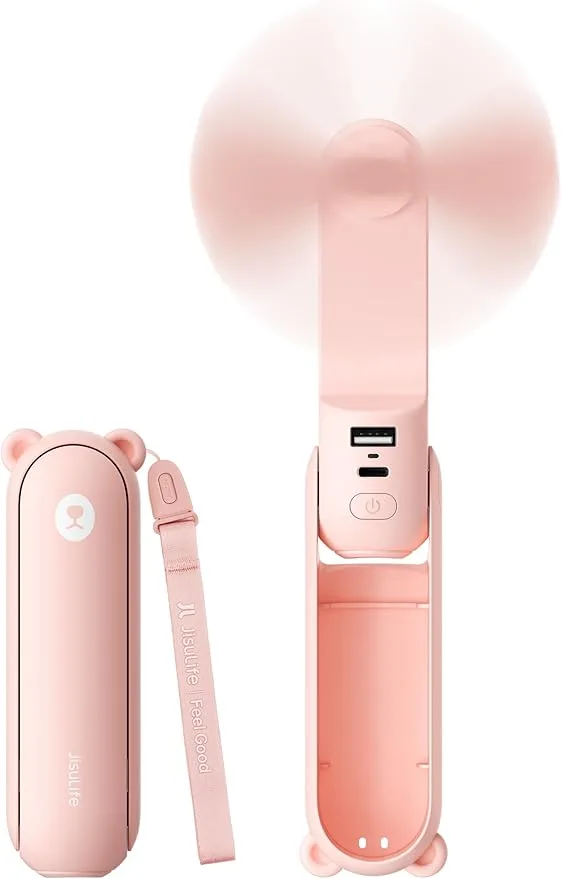 JISULIFE 3-in-1 Mini Fan Power Bank