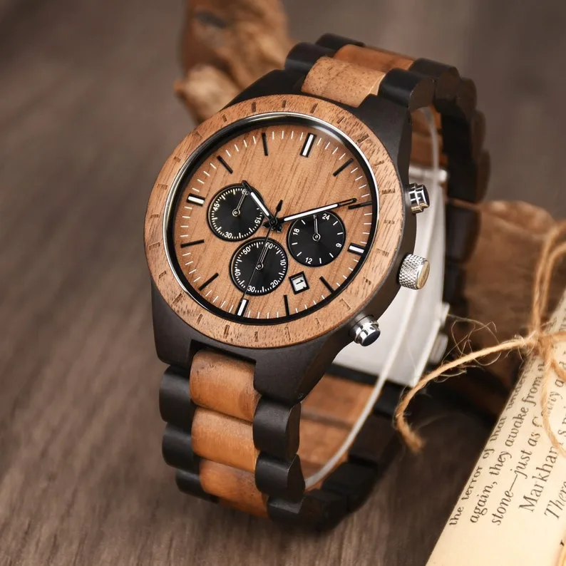 Personalized Engraved Wooden Watch