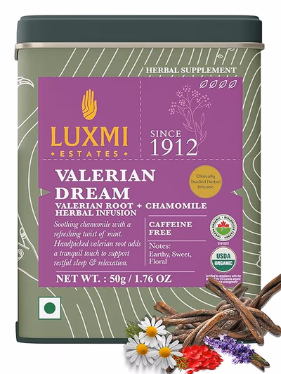 Organic Valerian Chamomile and Lavendar Tea