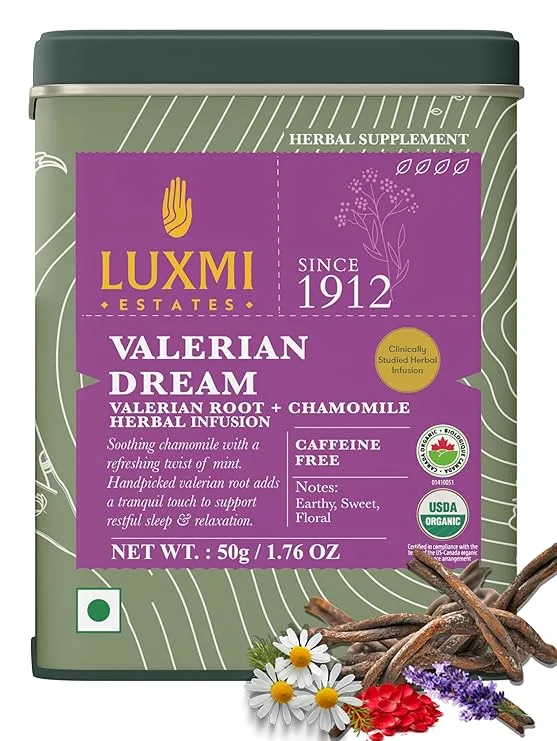 Organic Valerian Chamomile and Lavendar Tea