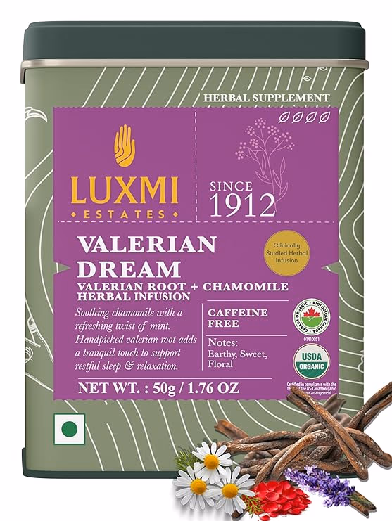 Organic Valerian Chamomile and Lavendar Tea