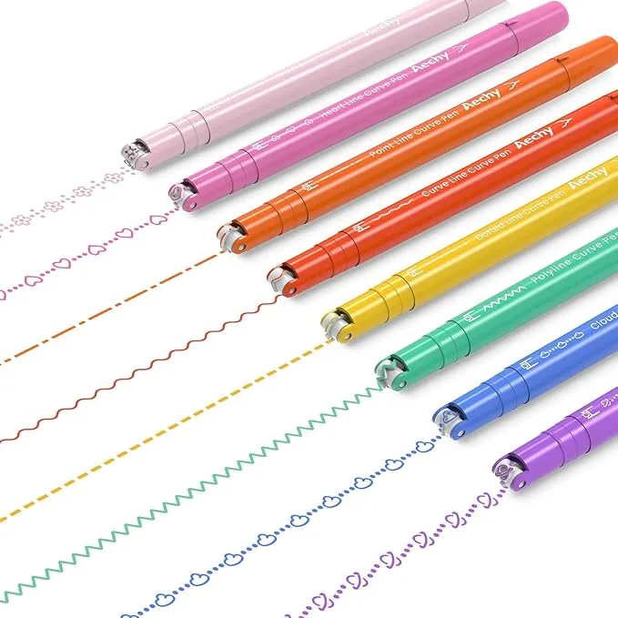 Curve Highlighter Pen Set
