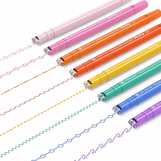 Curve Highlighter Pen Set