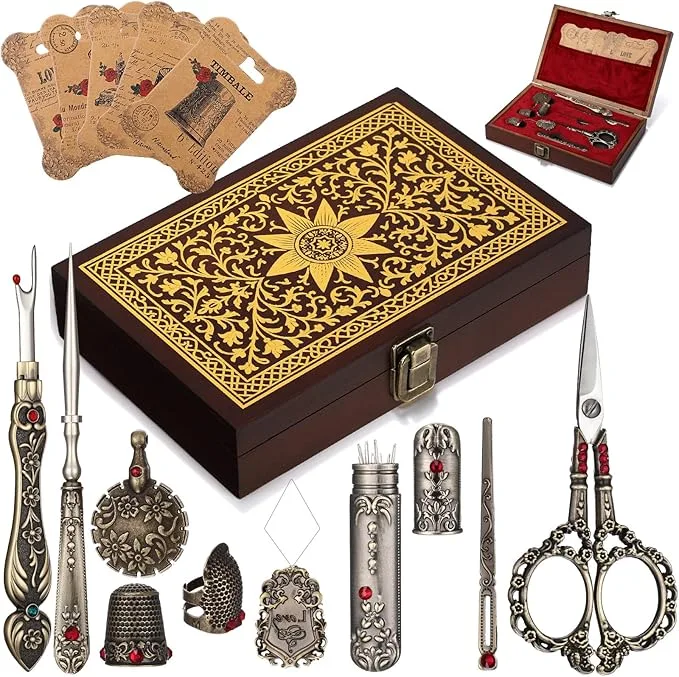 Vintage Victorian Needlework Set
