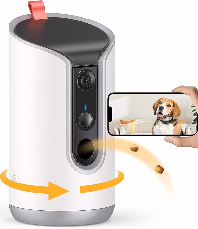 Pet Camera with Treat Dispenser