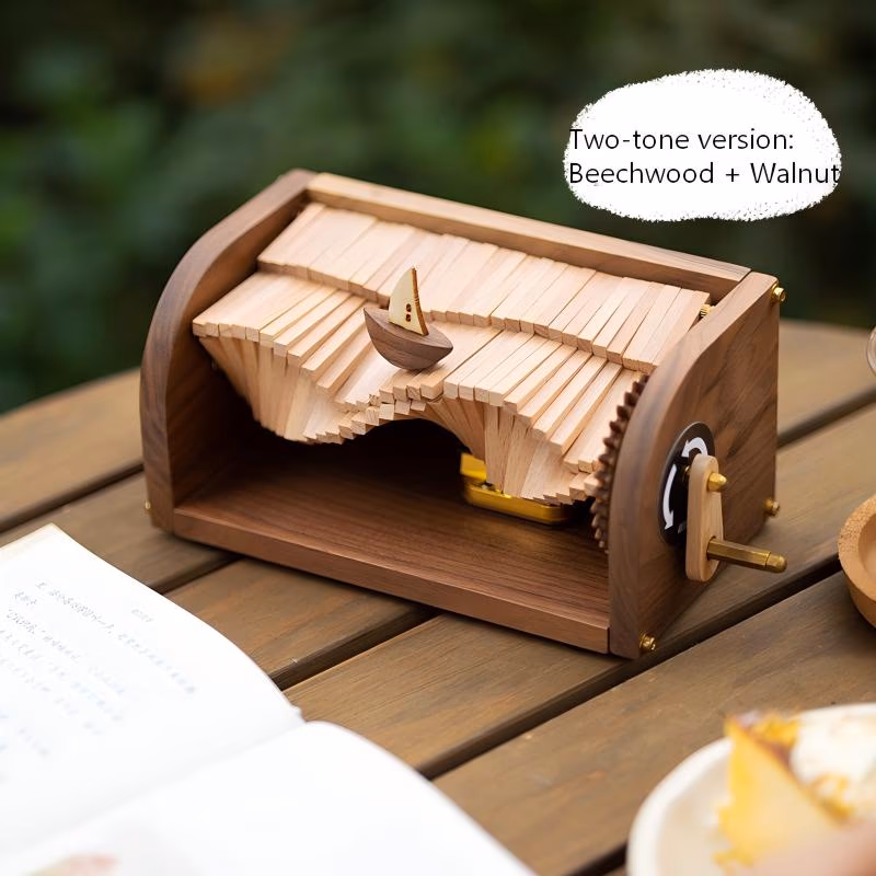 Wave Motion Sailboat Music Box