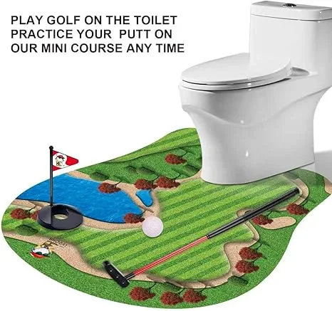 Toilet Golf Gag Funny Gift