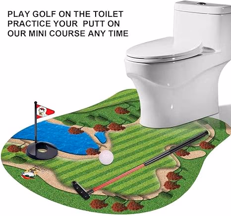Toilet Golf Gag Funny Gift