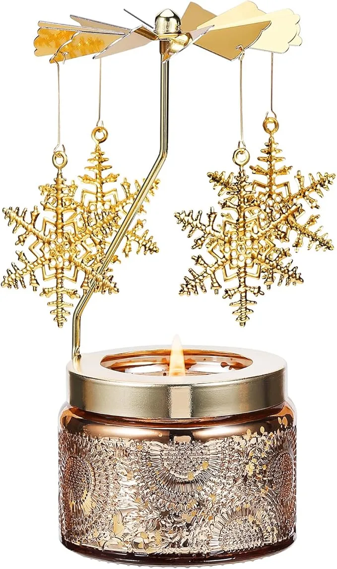 Rotatable Snowflake Scented Candle