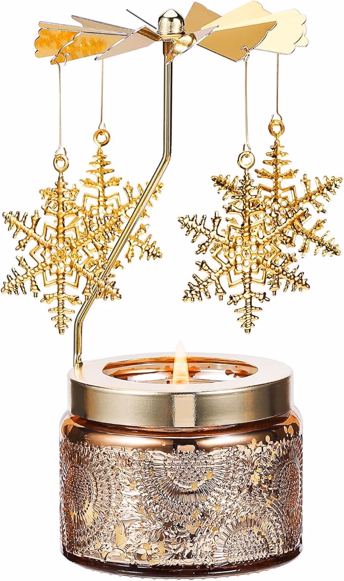 Rotatable Snowflake Scented Candle