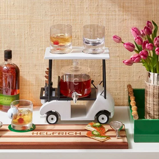 Golf Cart Decanter and Glasses Set