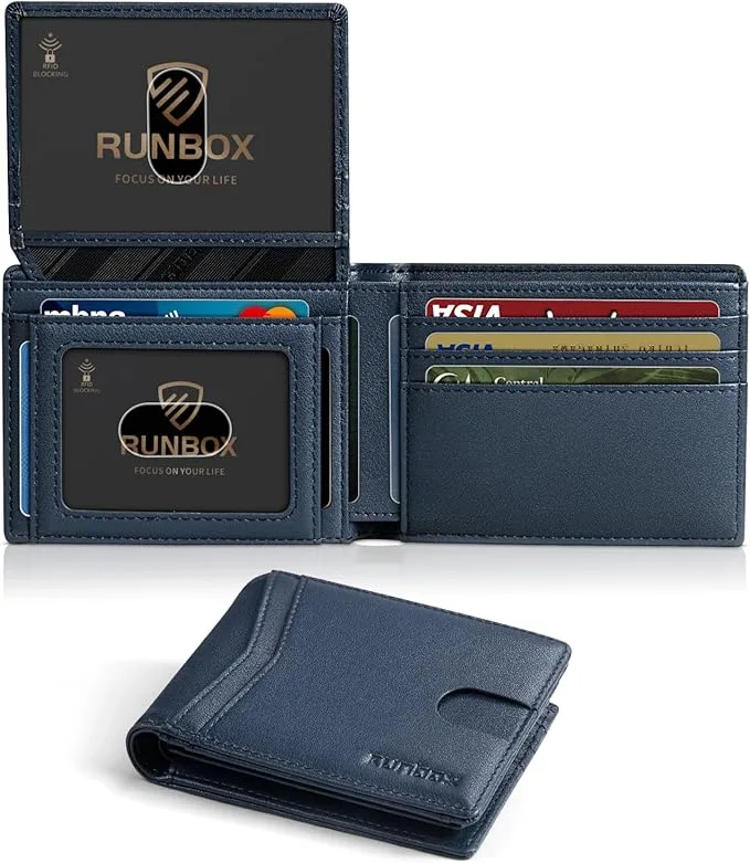 Slim Leather Bifold Wallet