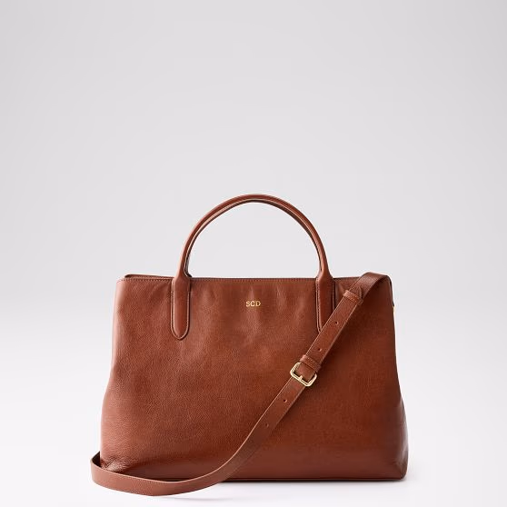 Functional Leather Handbag