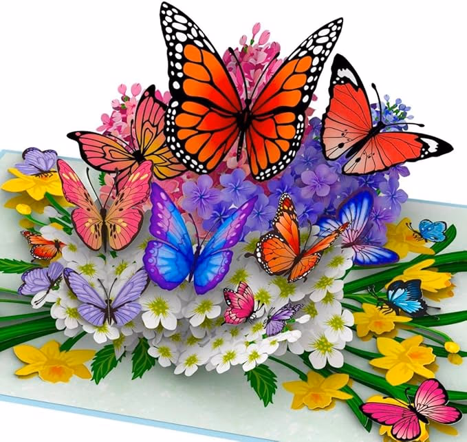3D Butterfly Pop Up Card