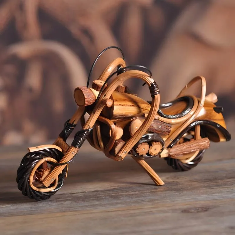 Rattan Woven Harley Motorcycle Model
