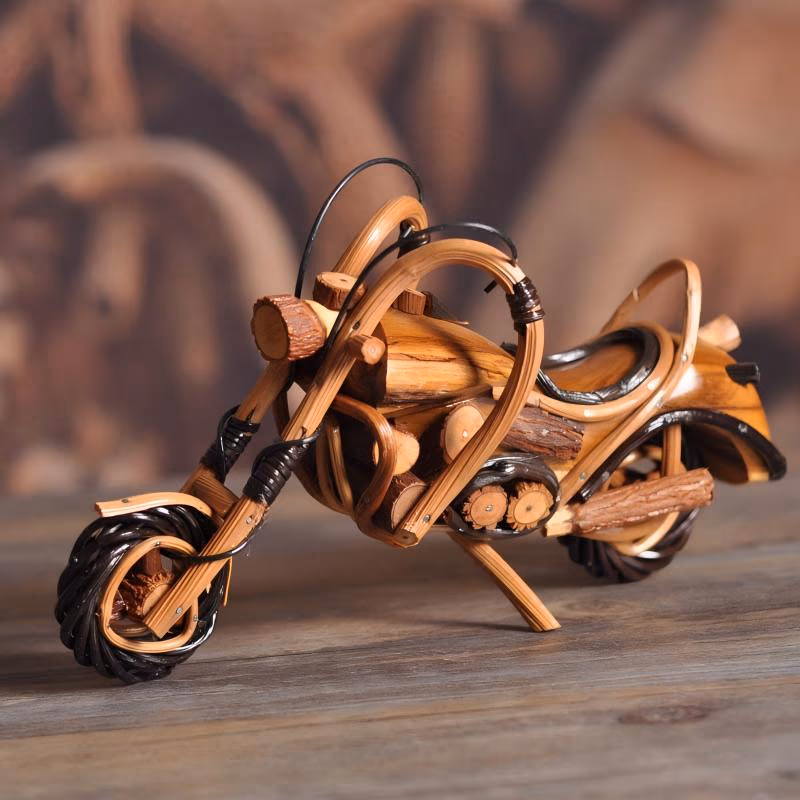 Rattan Woven Harley Motorcycle Model