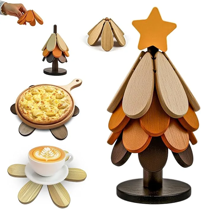Wooden Tree Set Trivet