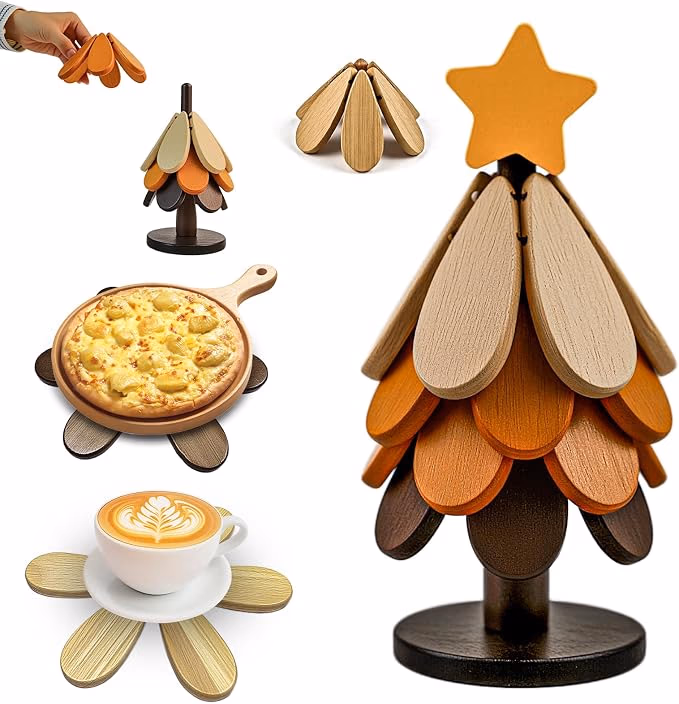Wooden Tree Set Trivet