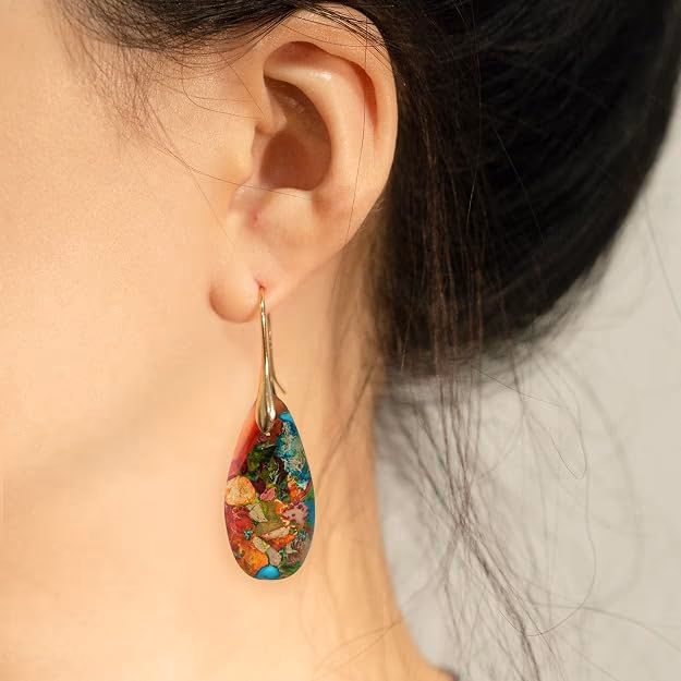 Natural Healing Stone Earrings