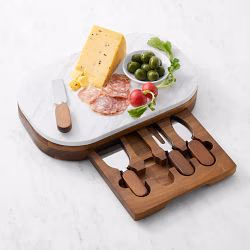 Marble Cheese Board Set with Knives