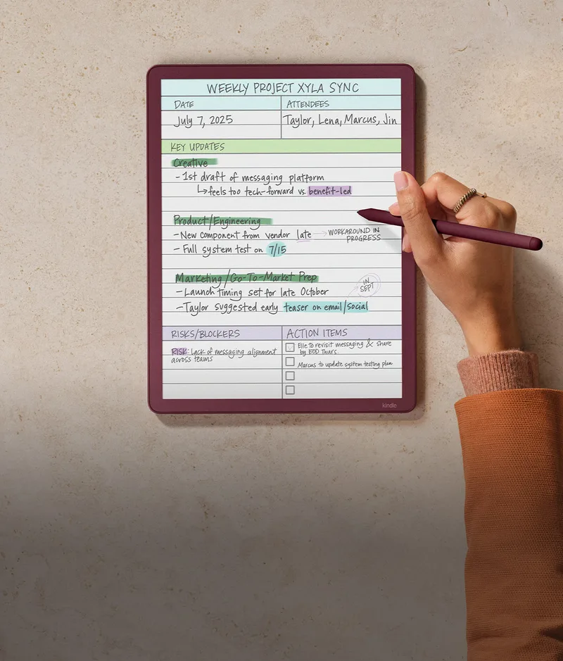 Kindle AI-Powered Digital Notebook