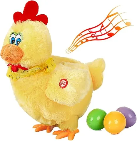 Laying Egg Plush Chicken