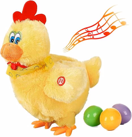 Laying Egg Plush Chicken
