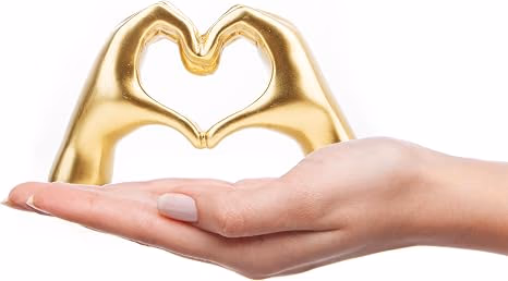 Heart Hands Sculpture