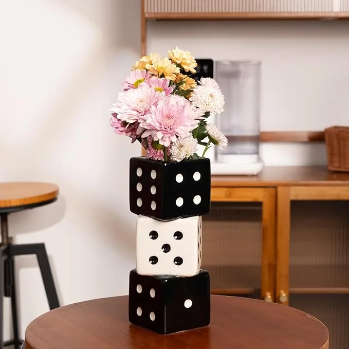 Ceramic Dice Vase