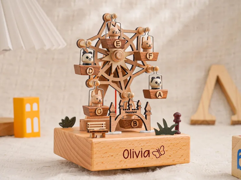 Personalized Engraved Wooden Music Box