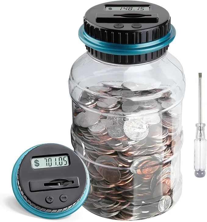 Digital Coin Counting Piggy Bank