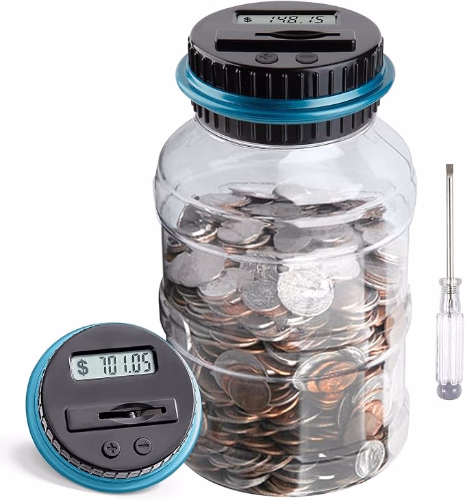 Digital Coin Counting Piggy Bank