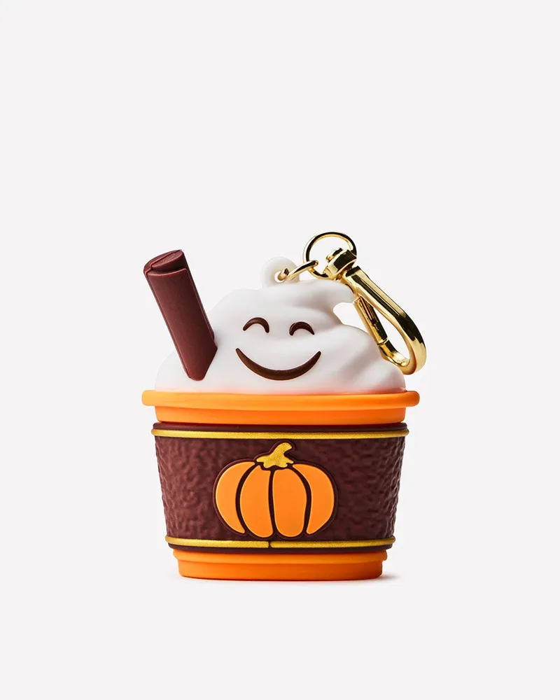 Pumpkin Drink Hand Sanitizer Holder Clip